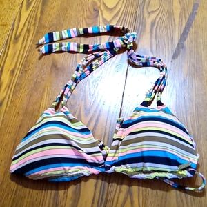 Volcom Womens MEDIUM Bikini TOP New Swimwear Pool Cruisewear Triangle Resort